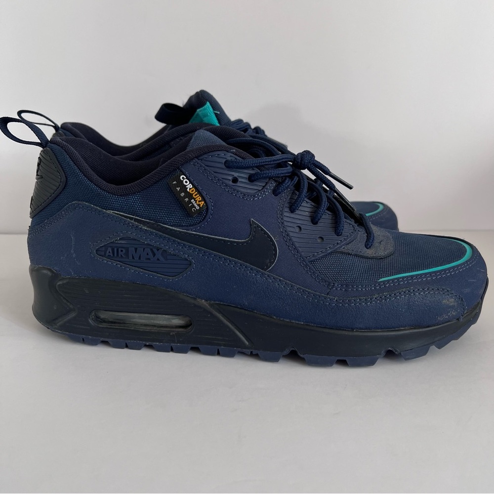 Nike Air Max 90 Surplus Navy Black Teal Sneakers Men’s 10 DC9389-400